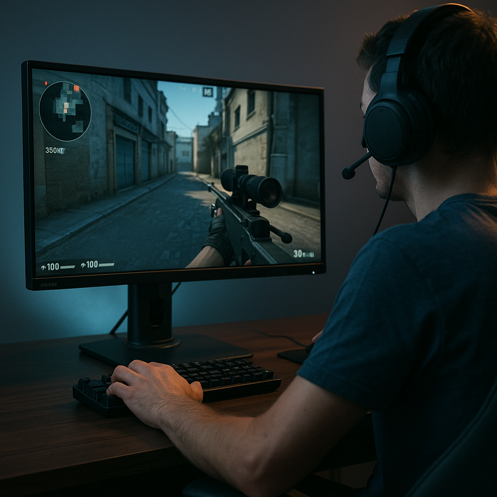BenQ ZOWIE XL2566K レビュー｜FPS中の使用シーン
